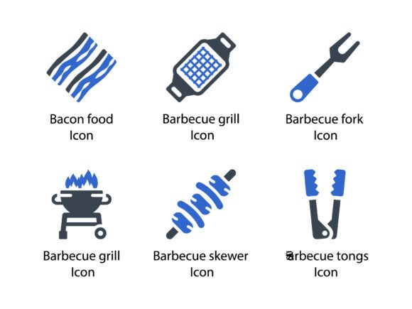 Barbecue Icon Set 1: A Versatile Design Tool for Every Project