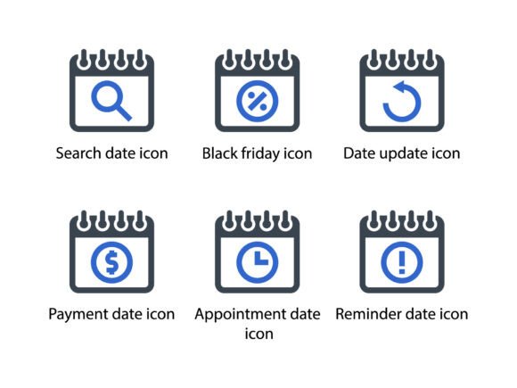 Calendar Icon Set 2: A Comprehensive Design Resource