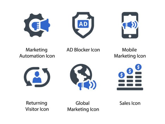 Digital Marketing Icon Set 5: A Strategic Tool for Modern Design and Communication