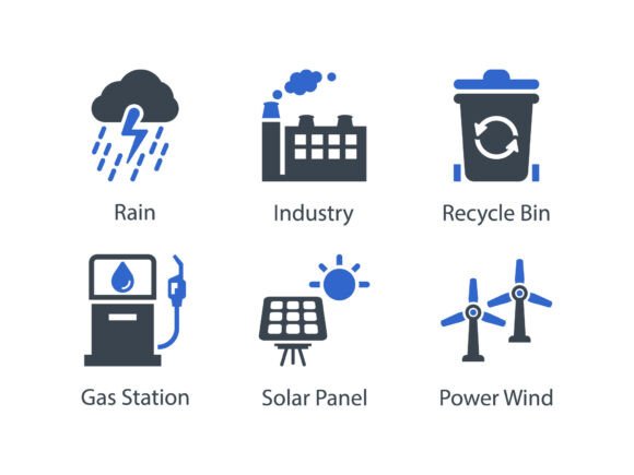 Ecology Icon Set 3: Sustainable Design Tools