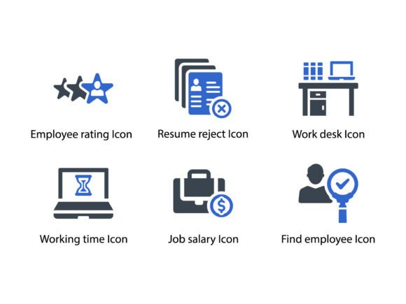 Find Job Interview Icon Set 6