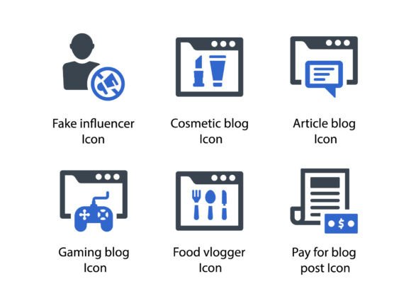 Influencers Marketing Icon Set 7