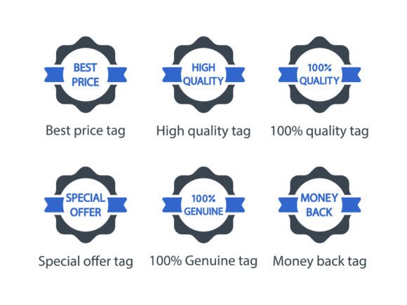 Label Tag Icon Set 3: A Versatile and High-Quality Design Resource