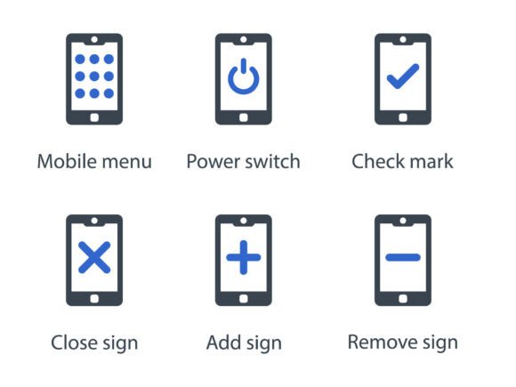 Mobile Function Icon Set 1