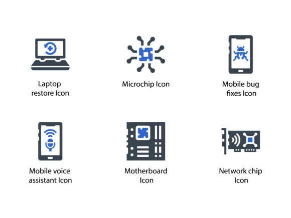 Modern Technologies Icon Set 11: A Design Essential for the Digital Age