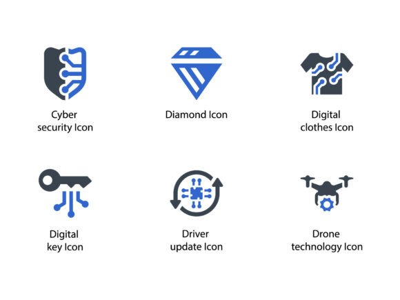 Modern Technologies Icon Set 6: A Versatile Tool for Designers and Professionals