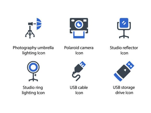 Photography Accessories Icon Set 5: A Comprehensive Overview