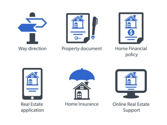 Real Estate Icon Set 4: A Versatile Tool for Design and Communication