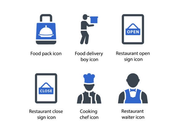 Restaurant Icon Set 5 – Elegant Design for Every Project