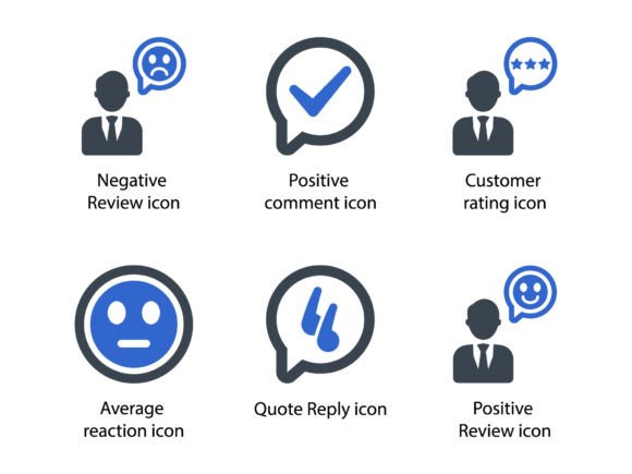 Review Feedback Icon Set 3