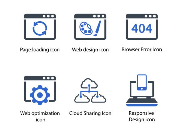 SEO Web Icon Set 9: A Design Essential