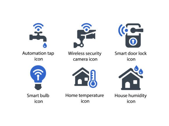 Smart House Icon Set 2: A Versatile Tool for Modern Design Projects