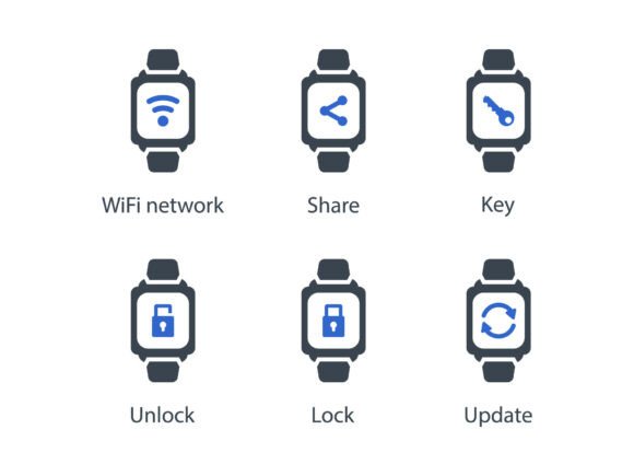 Smart Watch Icon Set 7: A Versatile Design Resource for Modern Projects